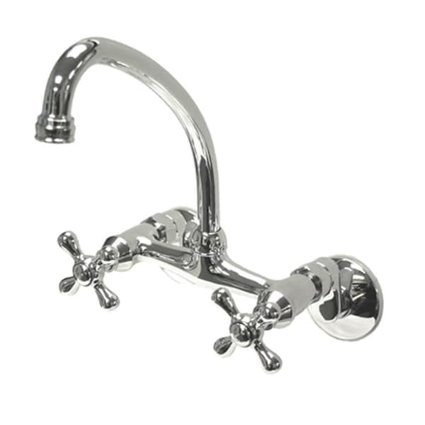 Kingston Brass KS214M 6-Inch Adjustable Center Wall Mount Kitchen Faucet KS214M - main